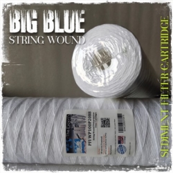 big blue string wound filter cartridge  large