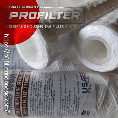 pp yarn wound cartridge filter benang
