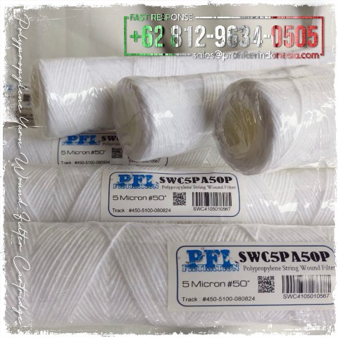 pp yarn wound filter cartridge bwro swro untuk pltu