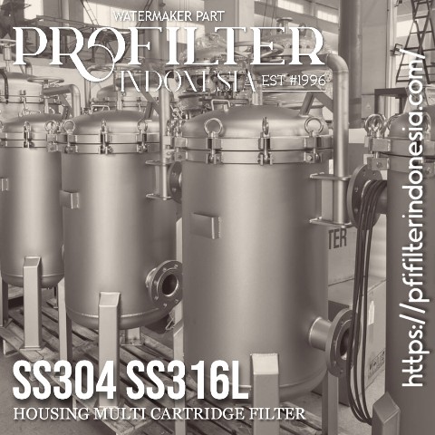 stainless steel housing multi cartridge filter oleochemical dan palm oil