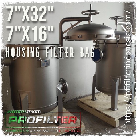 stainless steel multi bag filter housing 7x32 inch